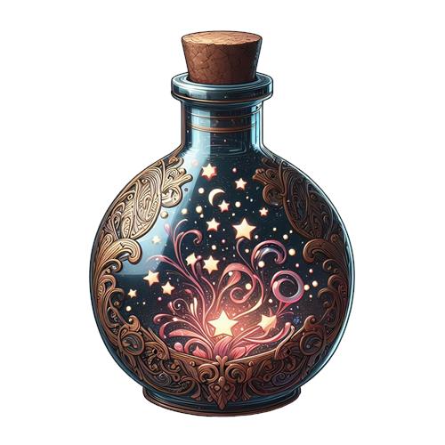 Magisk Elixir i Dekoreret Flaske
