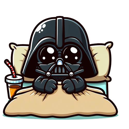 Sød Darth Vader i Sengen