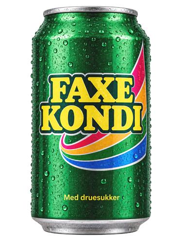 Faxe Kondi dåse med druesukker
