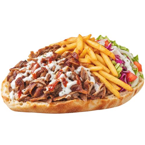 Kebab med pommes frites
