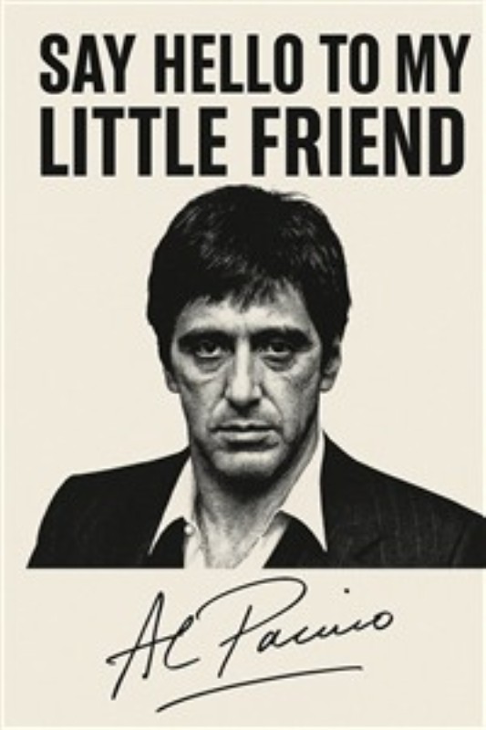 Ikonisk Al Pacino Øjeblik - Oplev den kraftfulde tilstedeværelse af Al Pacino i dette ikoniske design. Med en mindeværdig replik skaber dette kunstværk en dramatisk stemning, der passer perfekt ind i enhver moderne indretning.