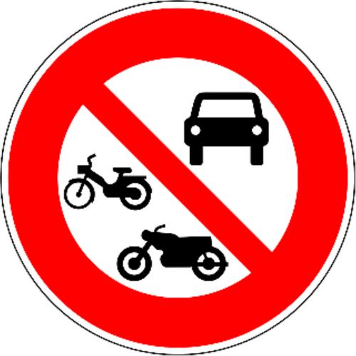 Forbudt for biler og motorcykler